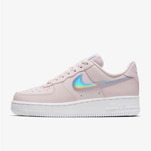 Pink Holographic Nike Air Force 1 Women 8 / Kids 6.5